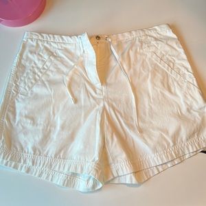 J Crew White cotton short sz 2